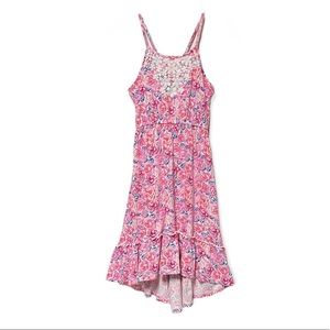 Juicy Couture Pink Floral High Low Maxi Dress